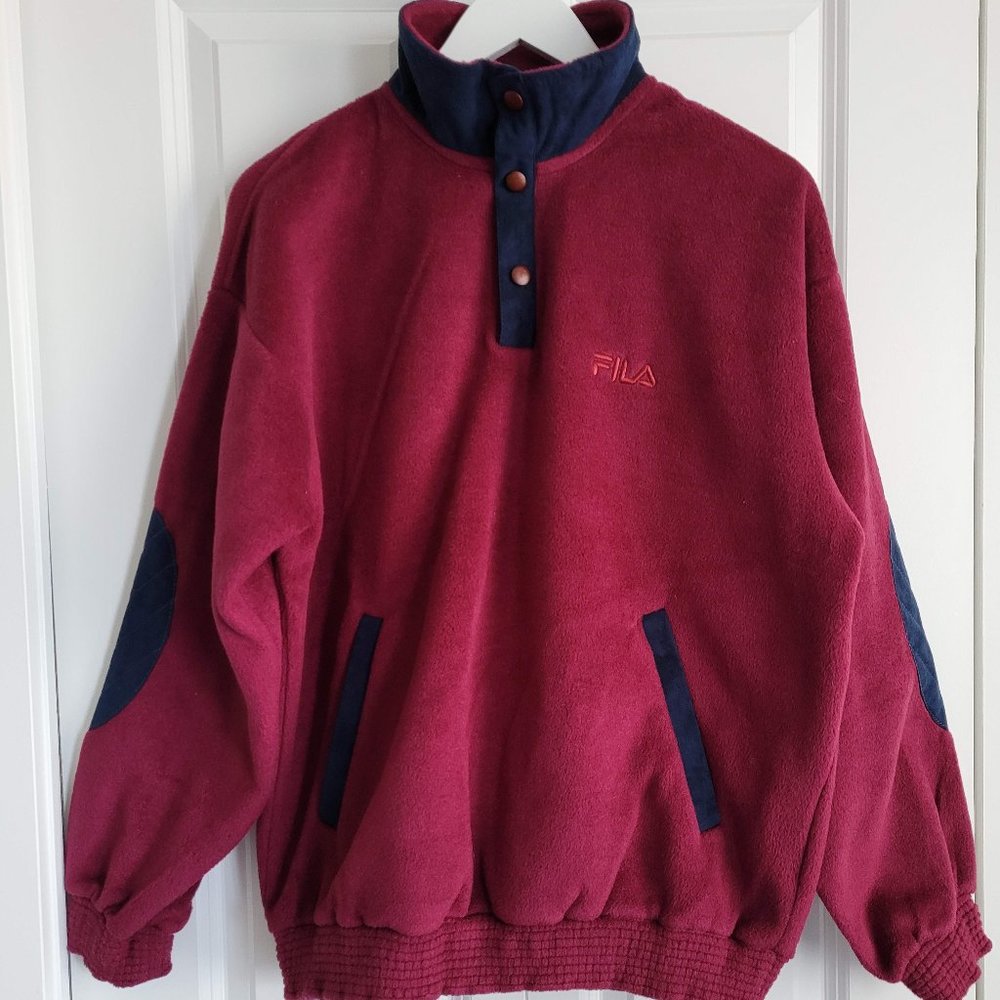 Vintage FILA Half Button-Up Fleece Pullover
